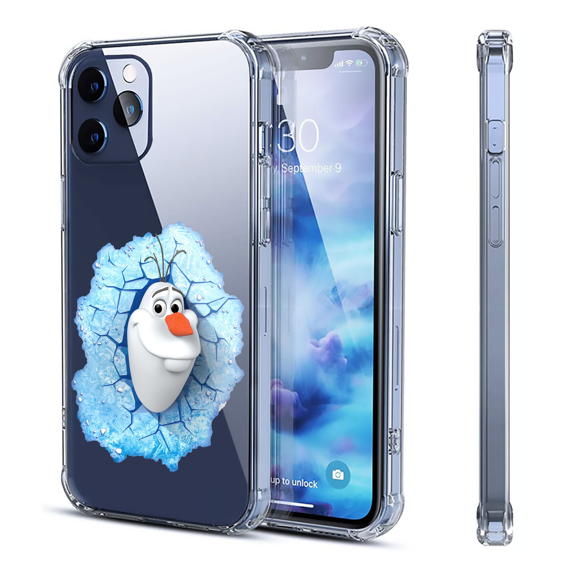 （画像用） アナと雪の女王 アンナ エルサ Frozen Anna Elsa 【iPhone 12シリーズ対応】透明スマホケース（クリアソフトケース）